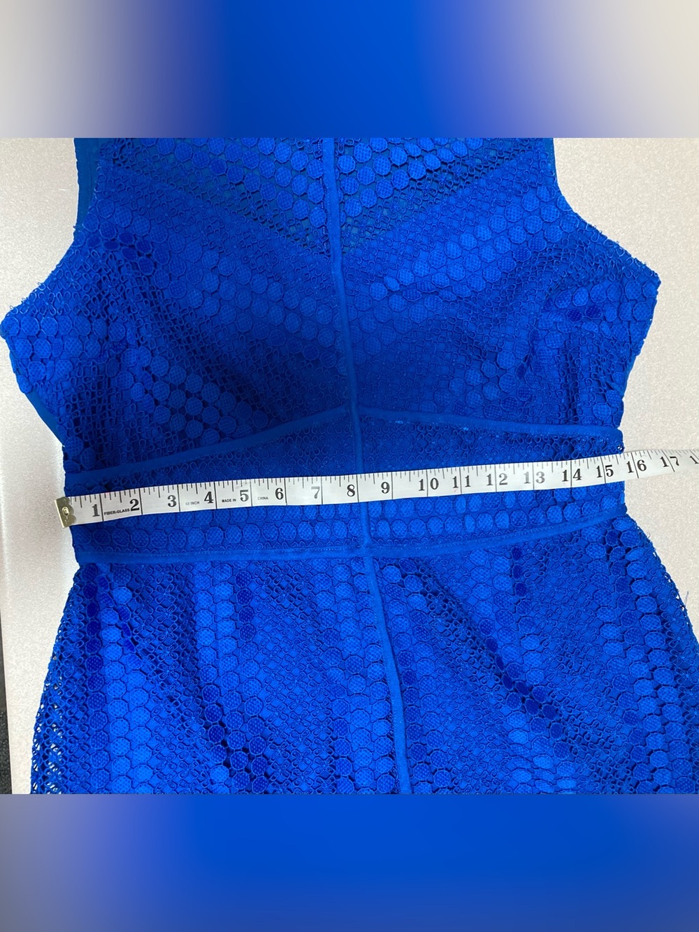 Adelyn Rae Blue Lace Dress - Picture 13 of 14